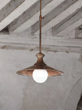 LOGGIATO - Brass pendant lamp by Aldo Bernardi - view 3